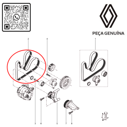 119200366R CORREIA DO ALTERNACAO MASTER 2.3 M9T C_AR 7PK1673 RN 00366R -3-